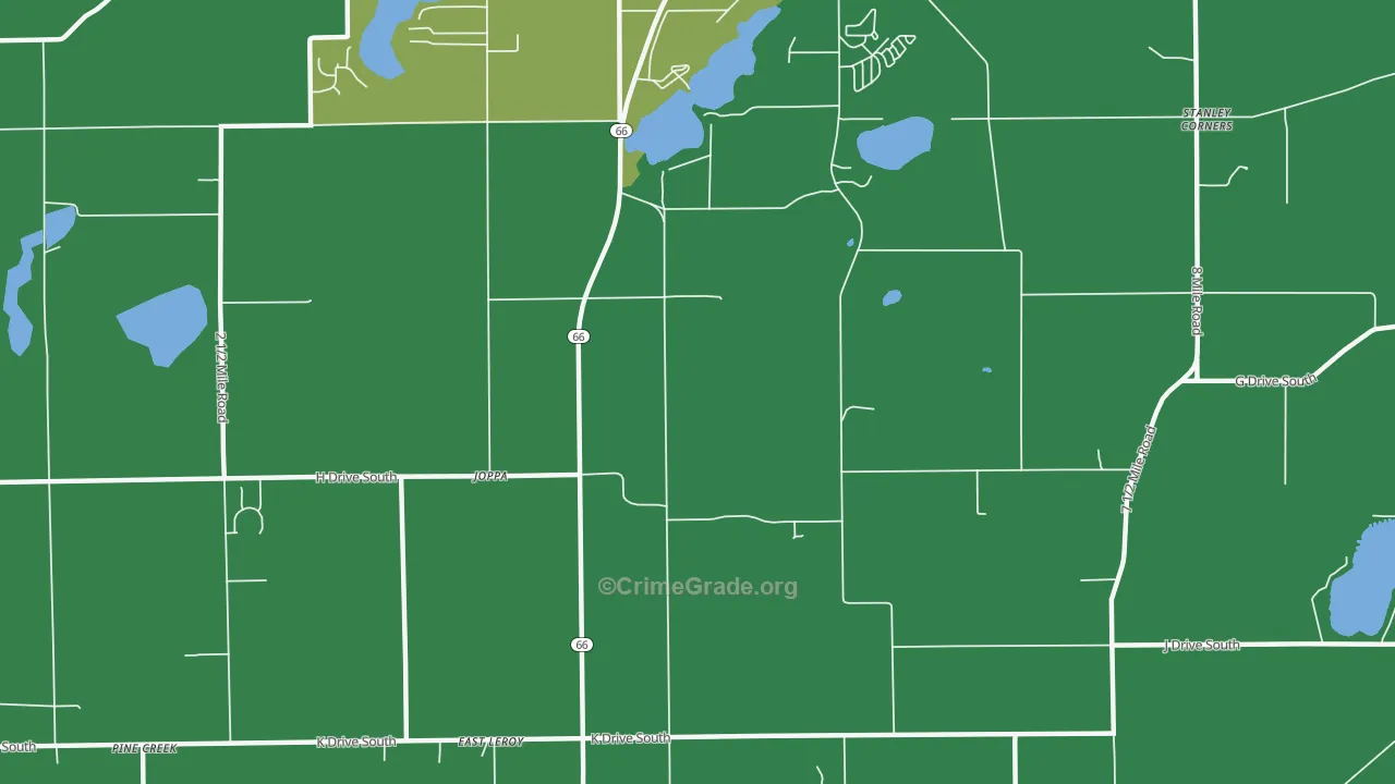 Joppa, MI Map of Murder Rates