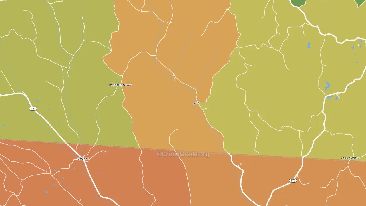Joy, OH Map of Murder Rates