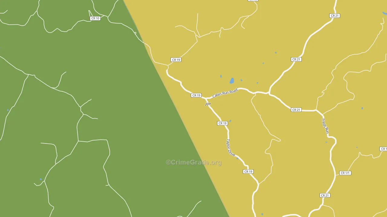Joy, WV Map of Murder Rates