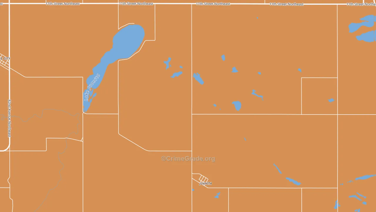 Juanita, ND Map of Murder Rates