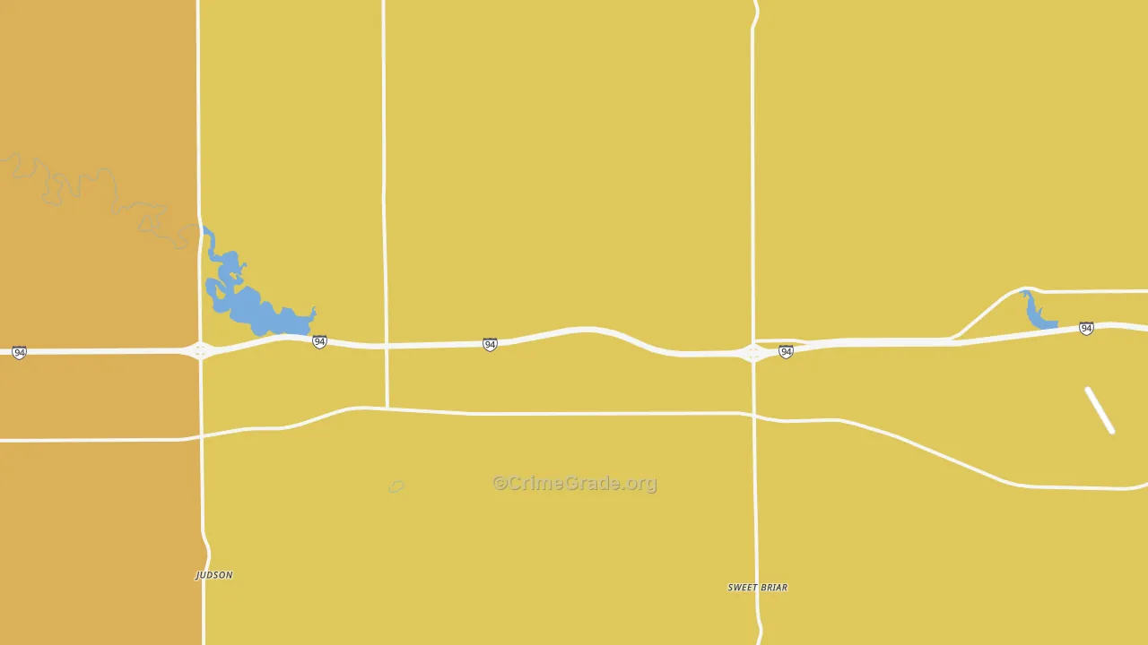 Judson, ND Map of Murder Rates