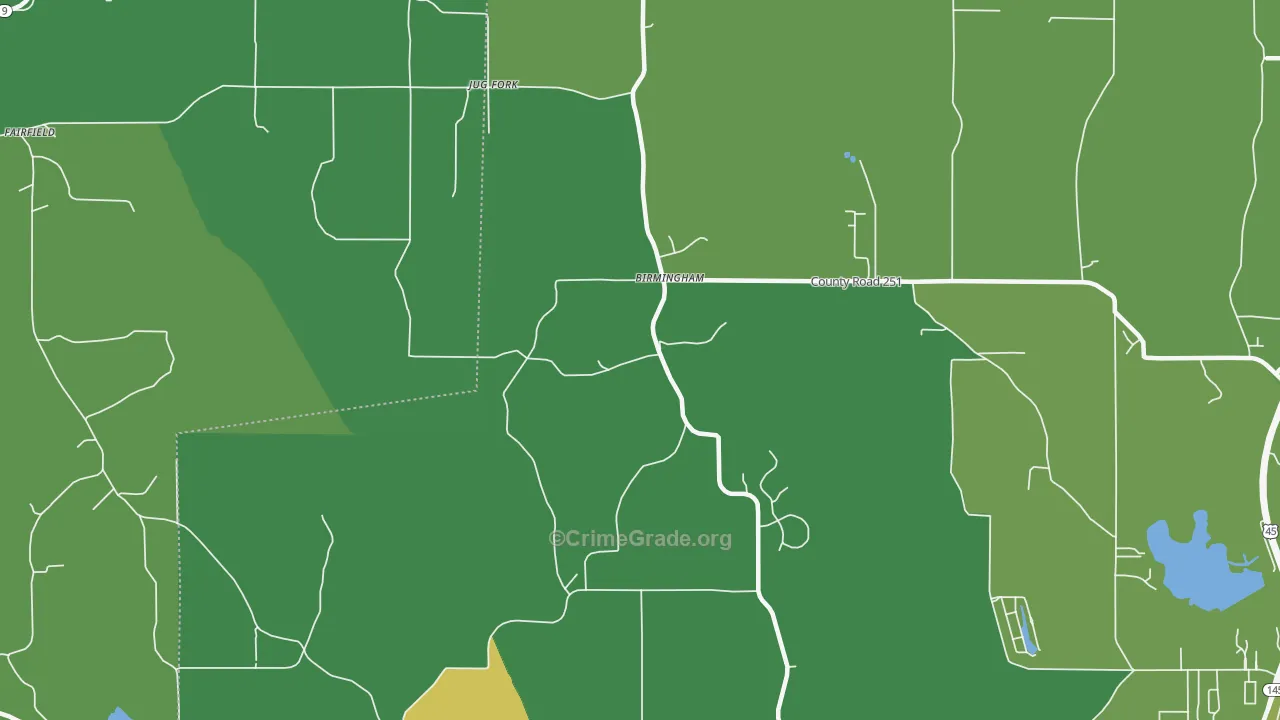 Jug Fork, MS Map of Murder Rates
