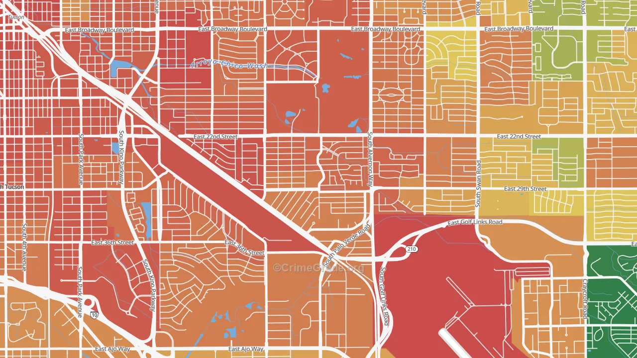 Julia Keen, Tucson, AZ Map of Murder Rates