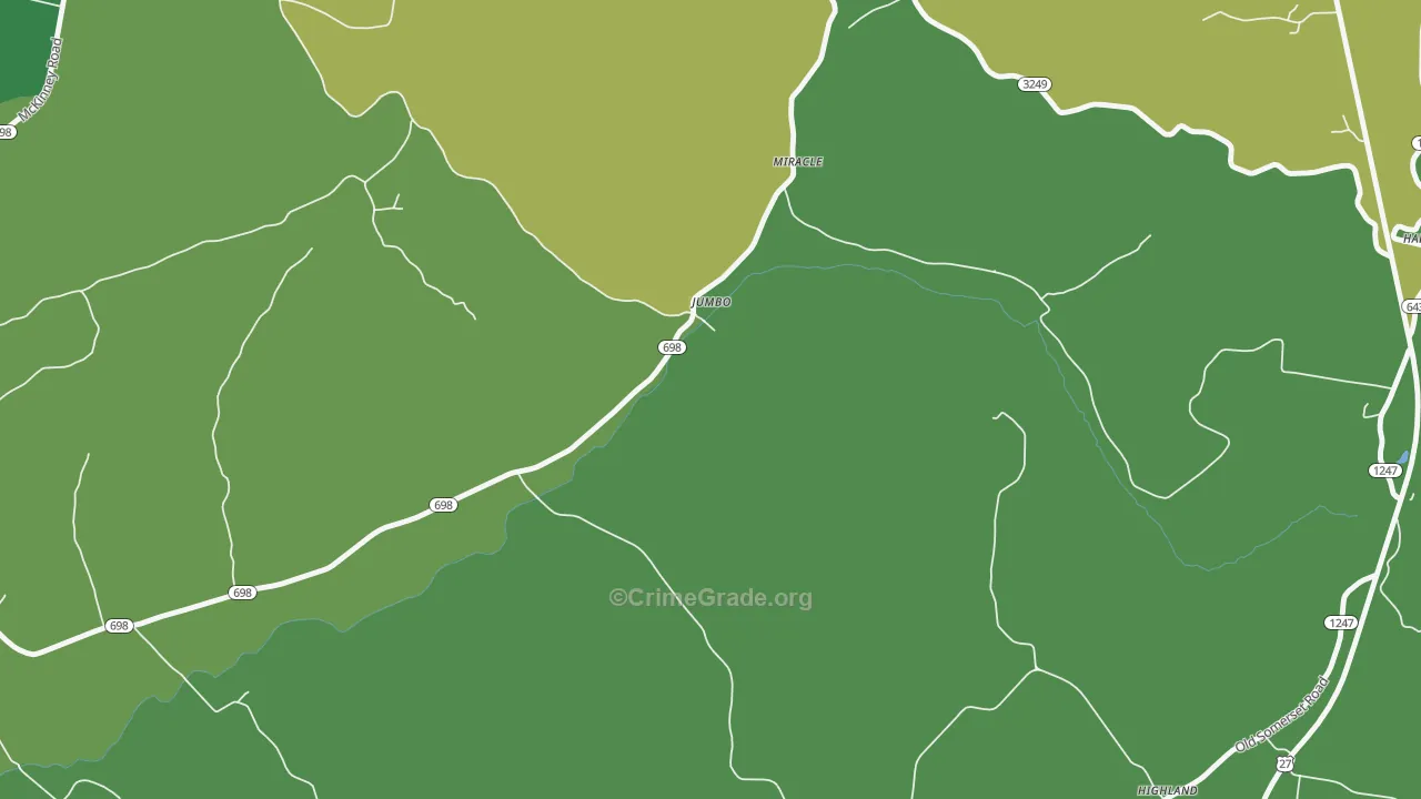 Jumbo, KY Map of Murder Rates