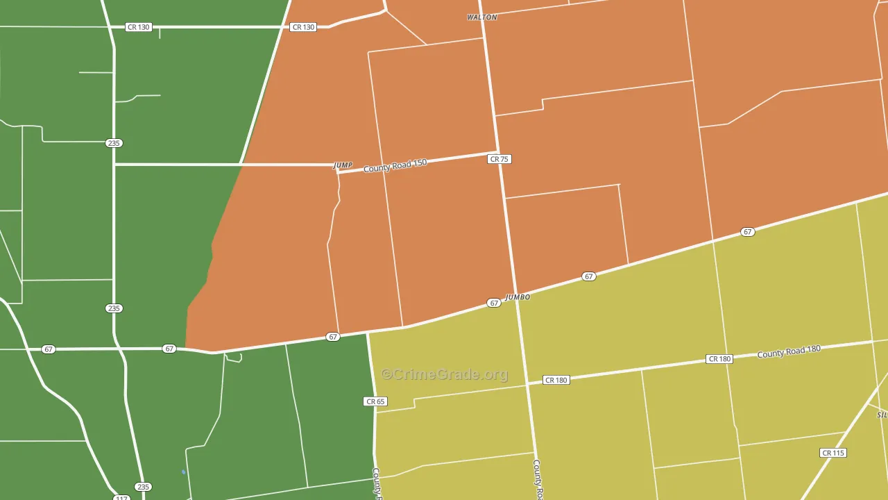 Jump, OH Map of Murder Rates