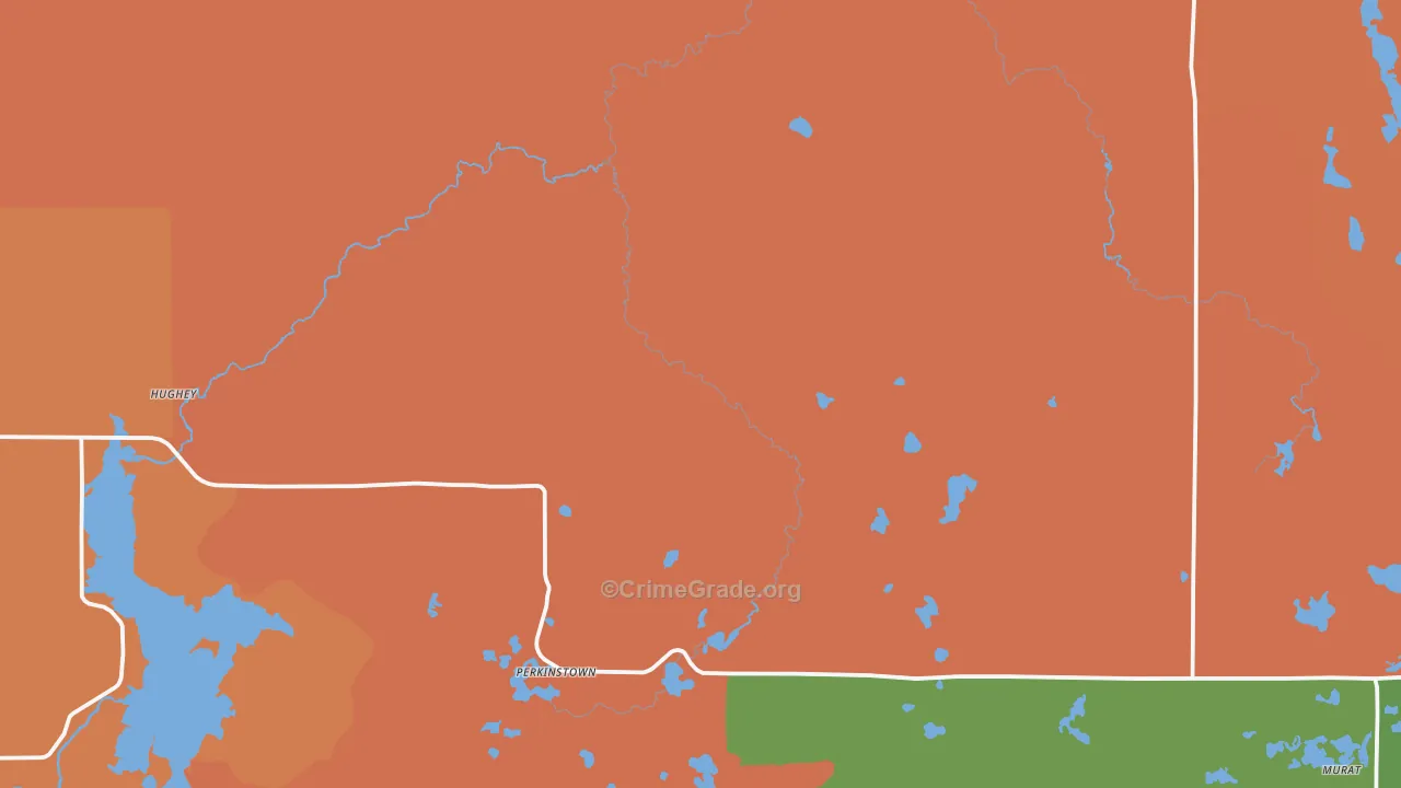 Jump River, WI Map of Murder Rates