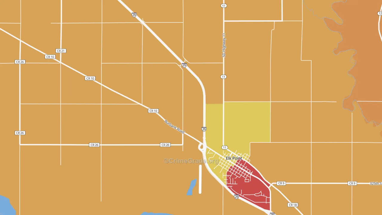 Junction City, SD Map of Murder Rates