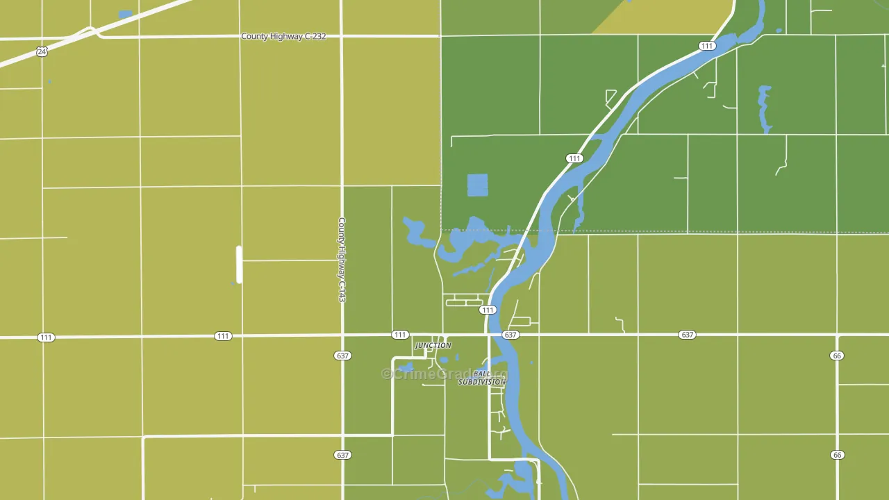 Junction, OH Map of Murder Rates