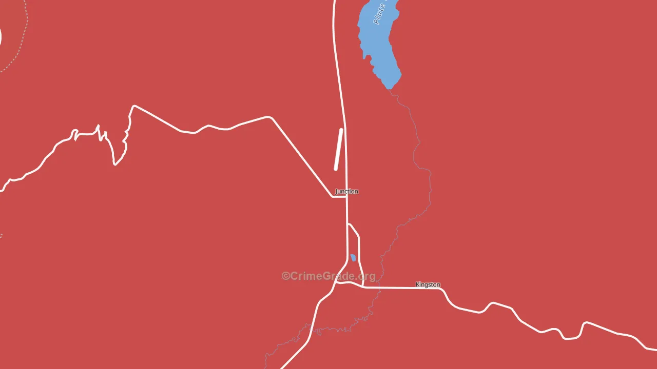 Junction, UT Map of Murder Rates