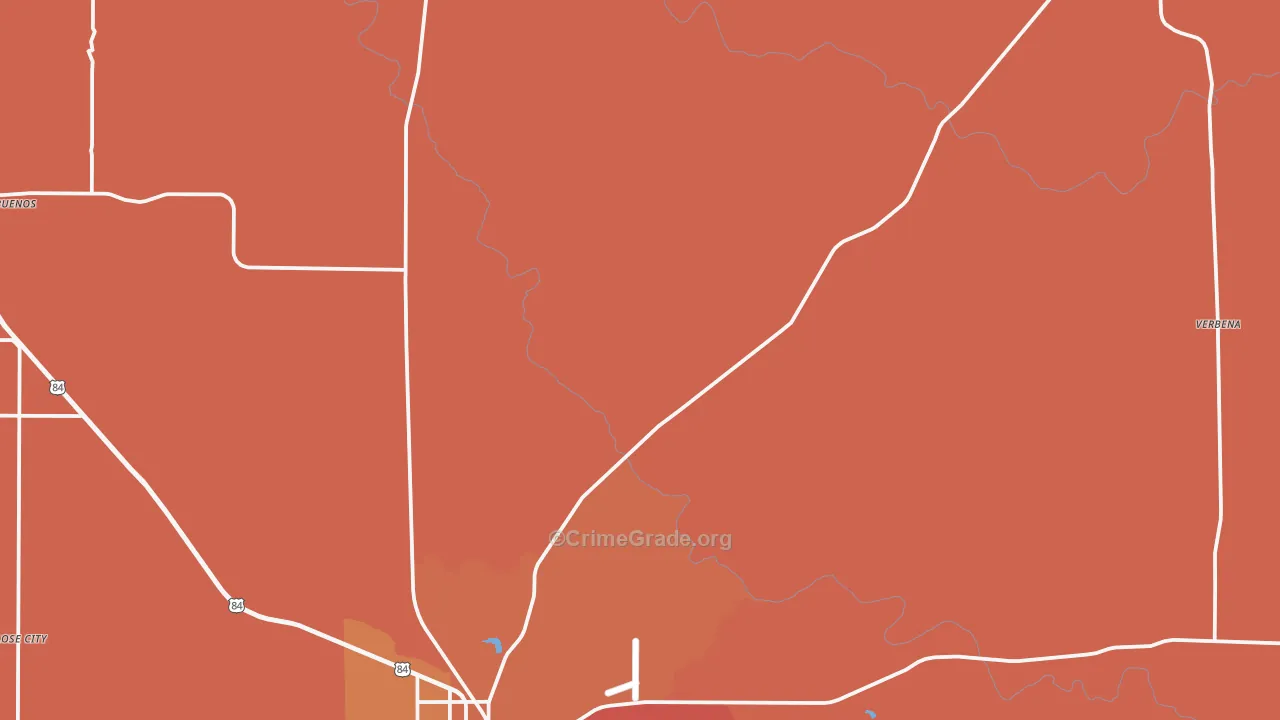 Kalgary, TX Map of Murder Rates