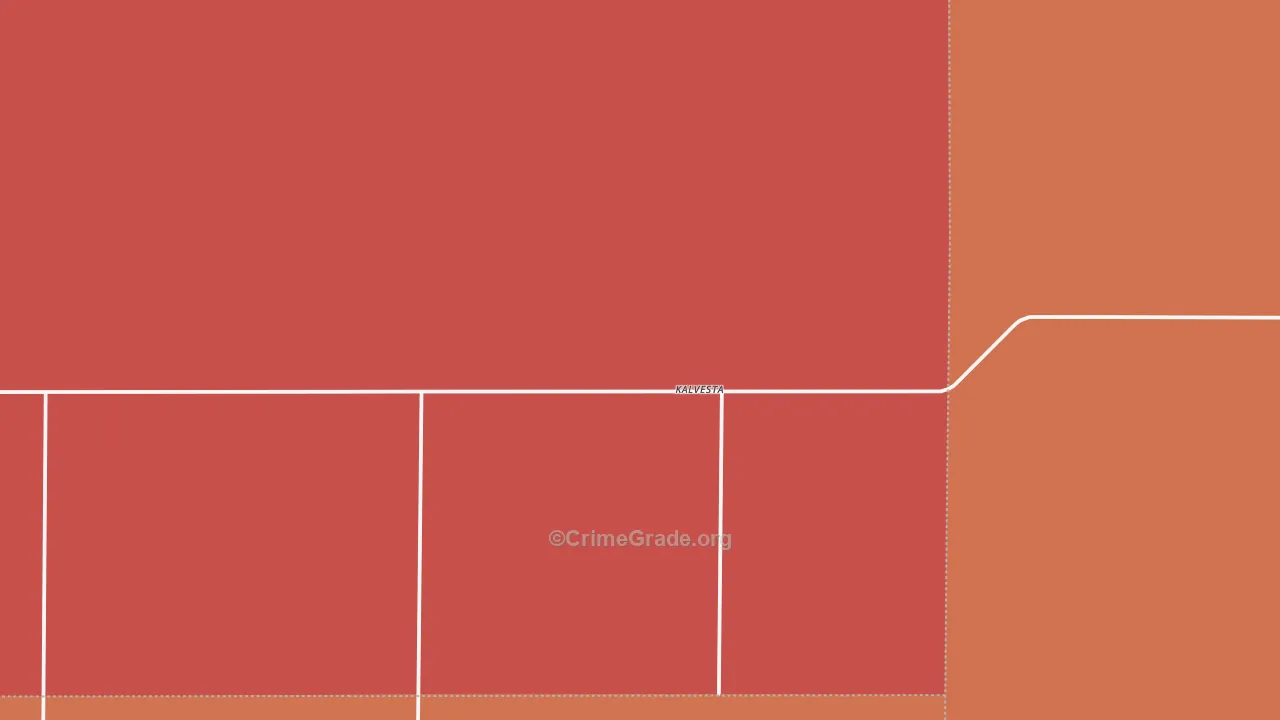 Kalvesta, KS Map of Murder Rates