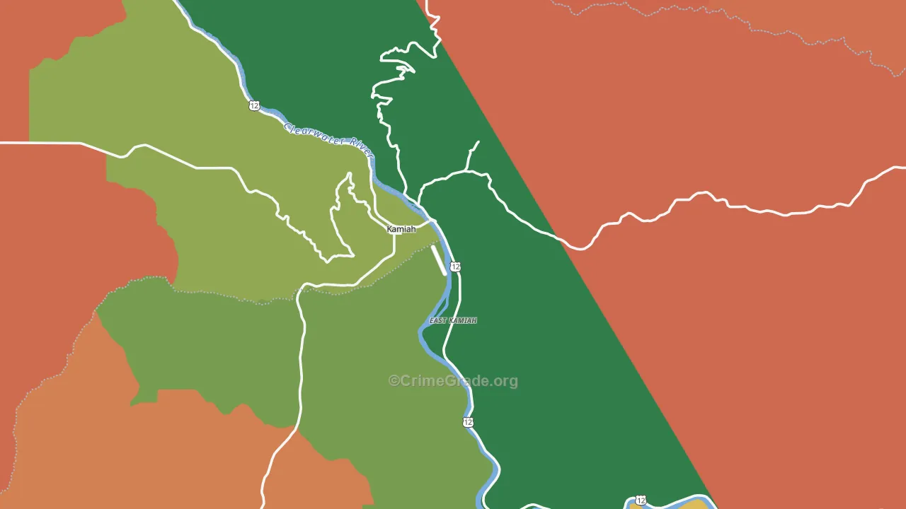 Kamiah, ID Map of Murder Rates