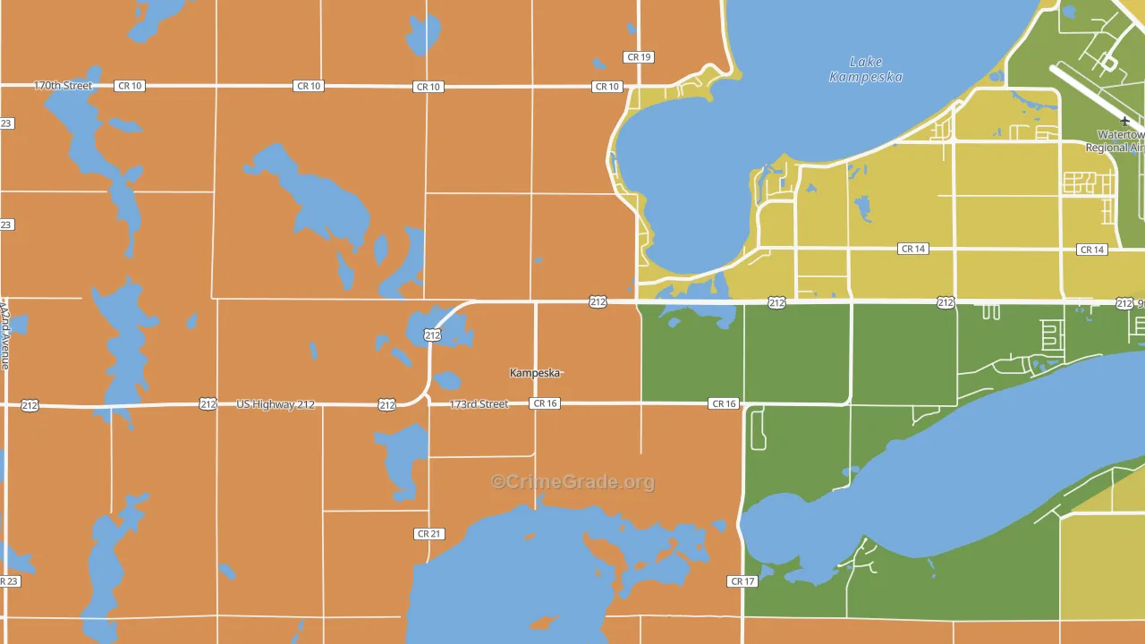 Kampeska, SD Map of Murder Rates