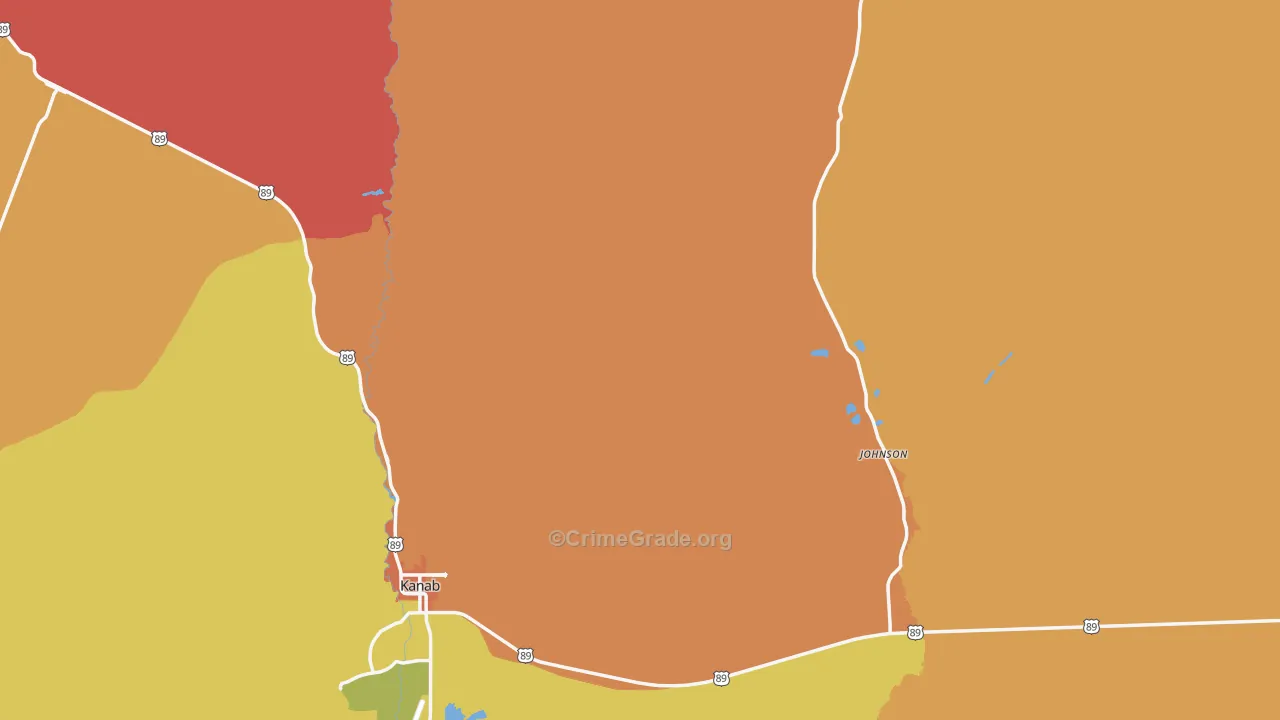 Kane County, UT Map of Murder Rates