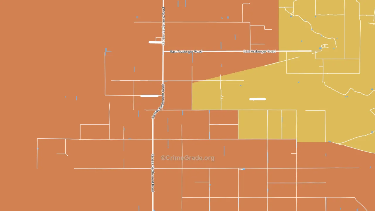 Kansas Settlement, AZ Map of Murder Rates