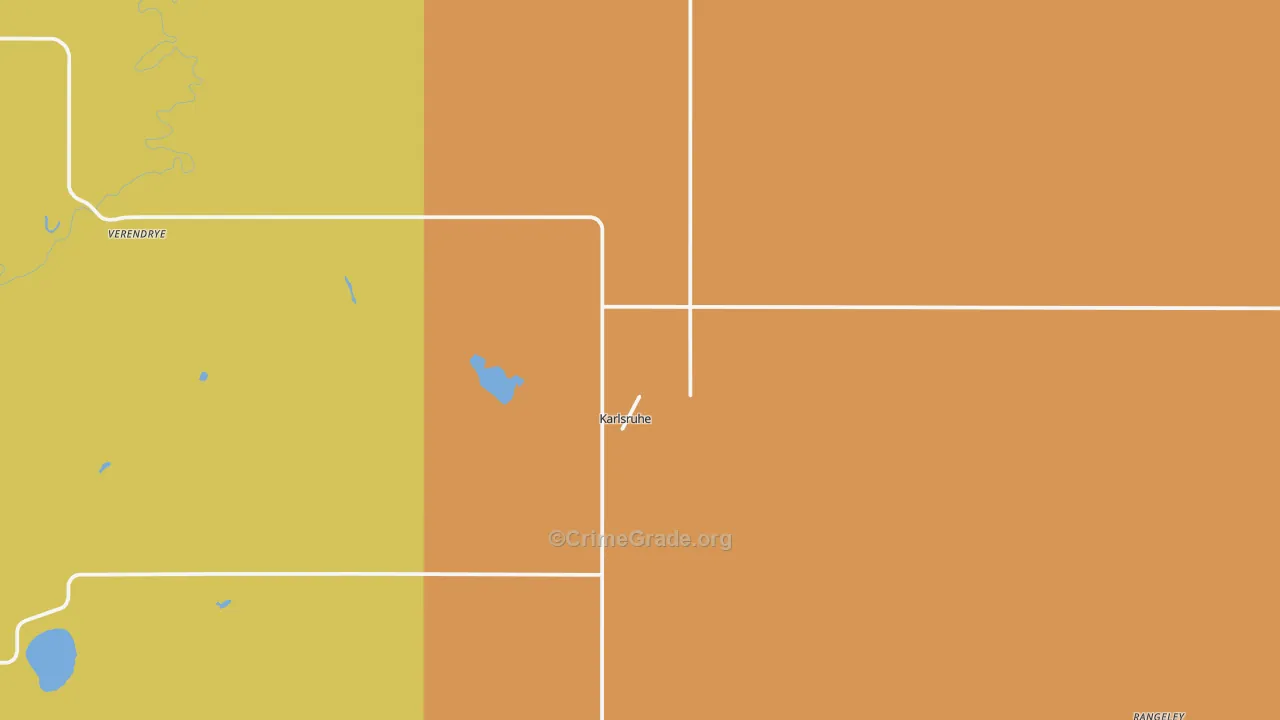 Karlsruhe, ND Map of Murder Rates