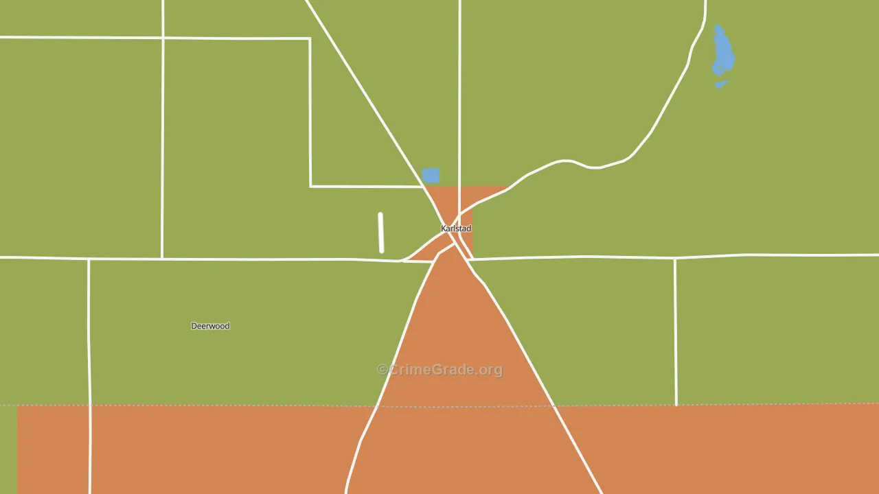 Karlstad, MN Map of Murder Rates