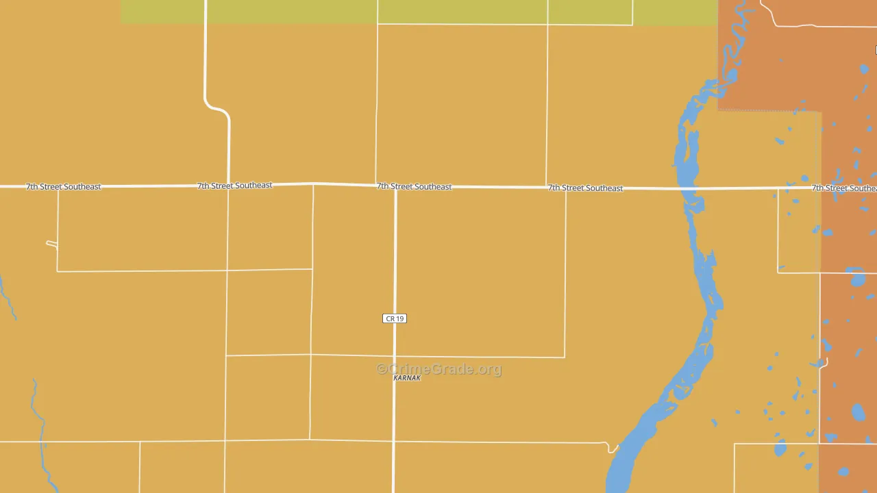 Karnak, ND Map of Murder Rates
