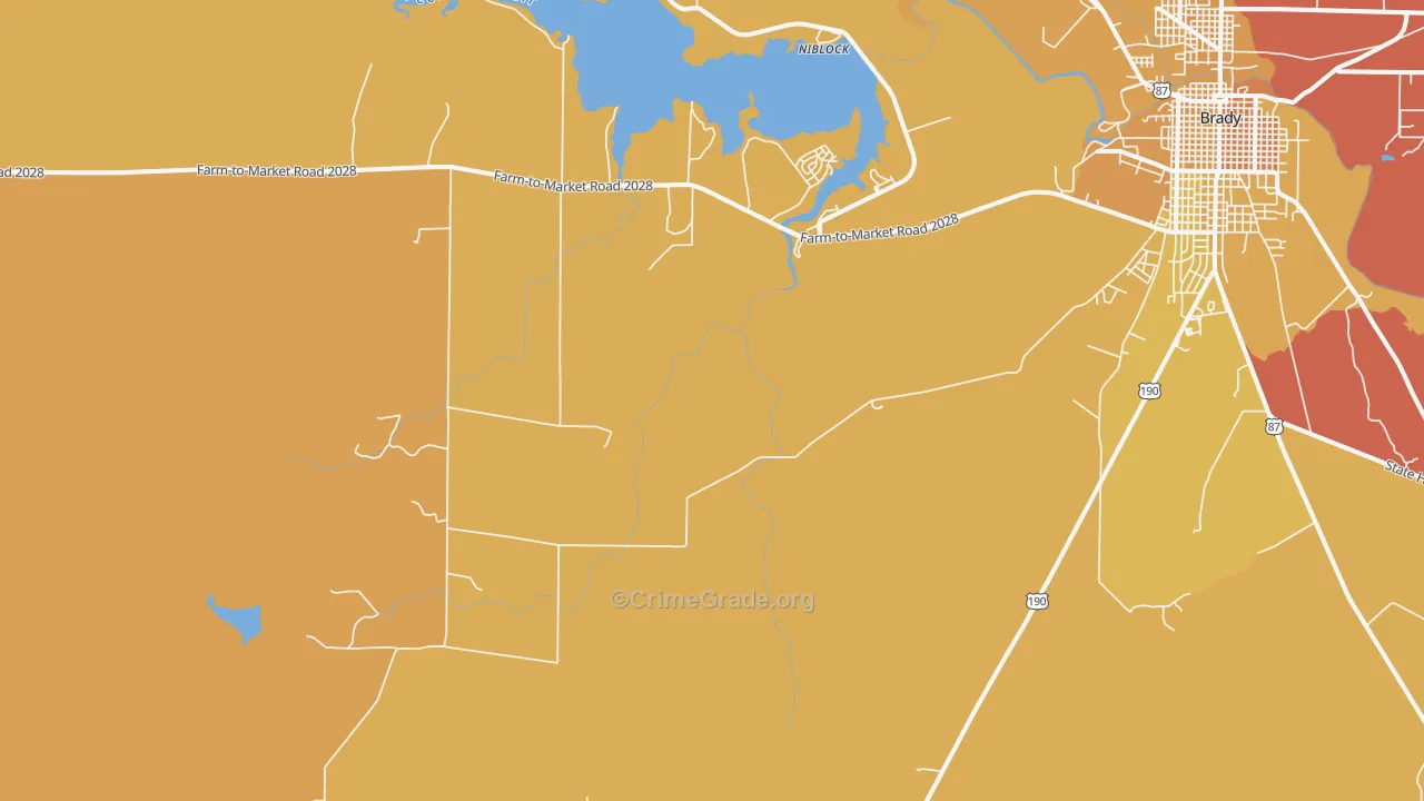 Katemcy, TX Map of Murder Rates