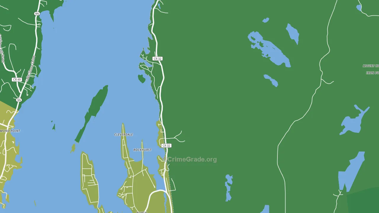 Kattskill Bay, NY Map of Murder Rates