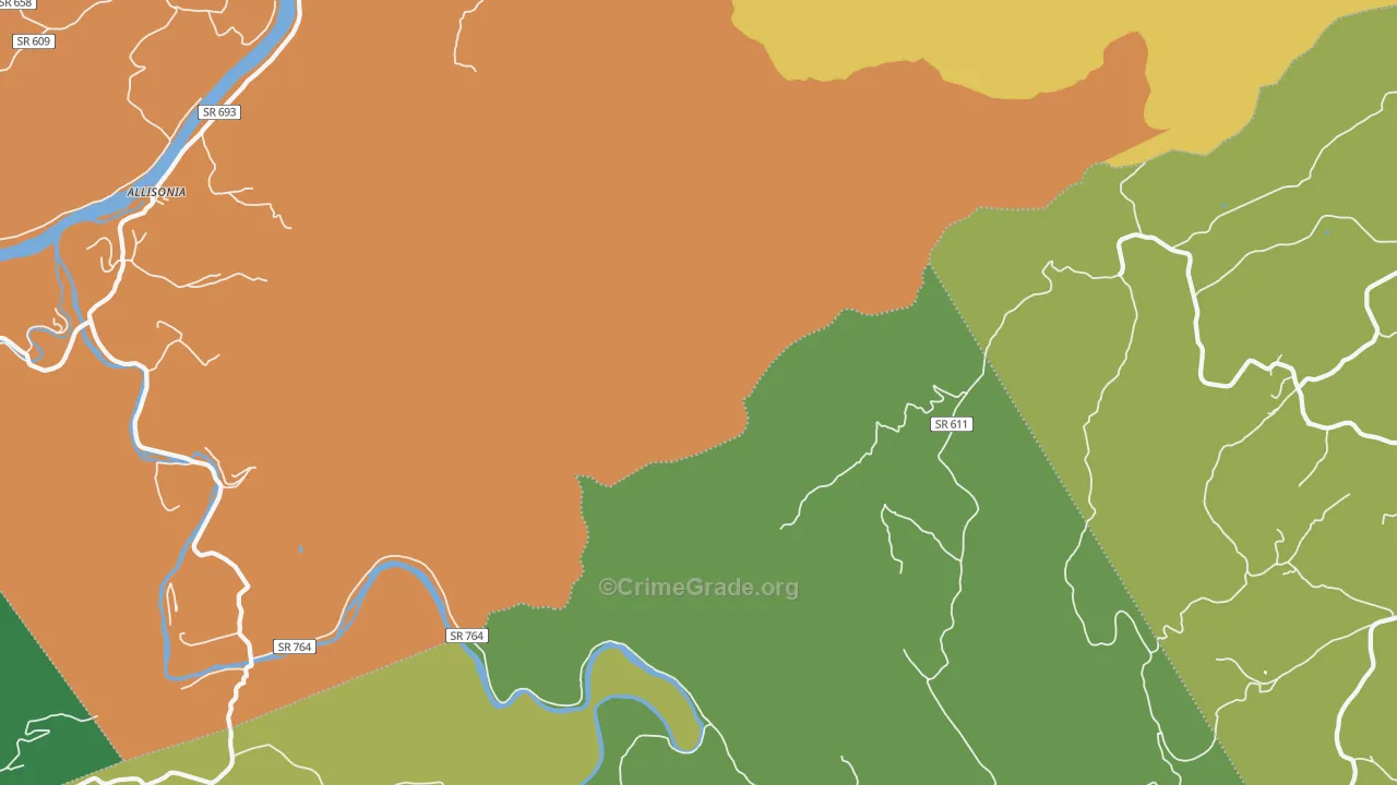 Kayoulah, VA Map of Murder Rates