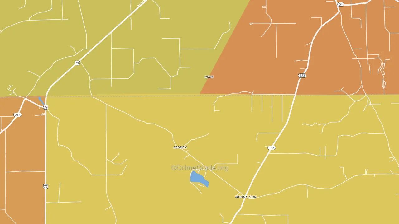 Kedron, AR Map of Murder Rates
