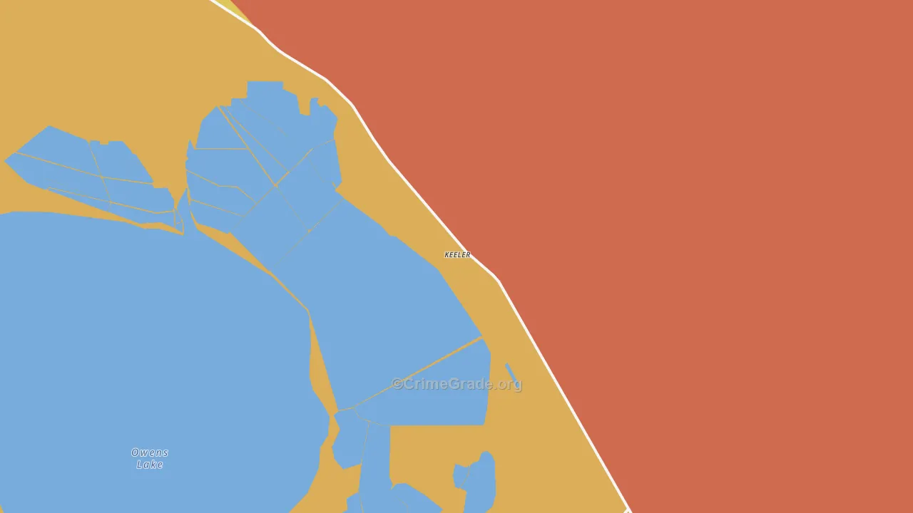 Keeler, CA Map of Murder Rates