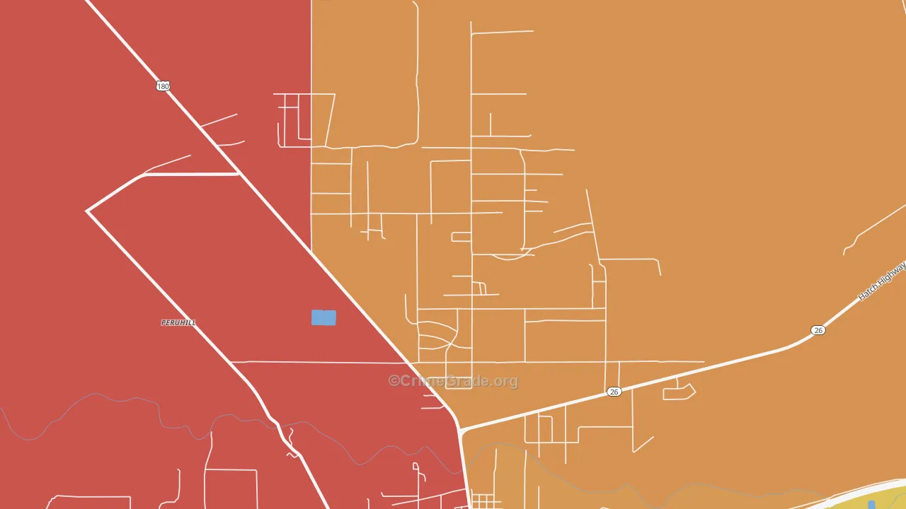 Keeler Farm, NM Map of Murder Rates