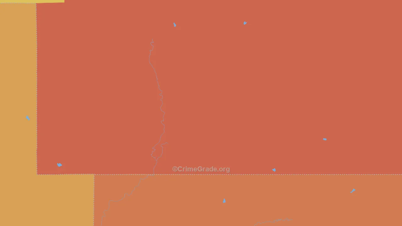 Keene, KS Map of Murder Rates