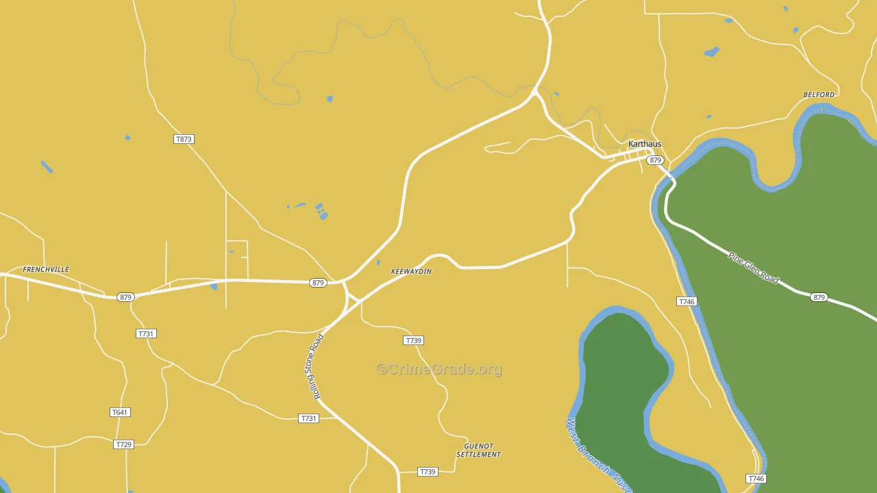 Keewaydin, PA Map of Murder Rates