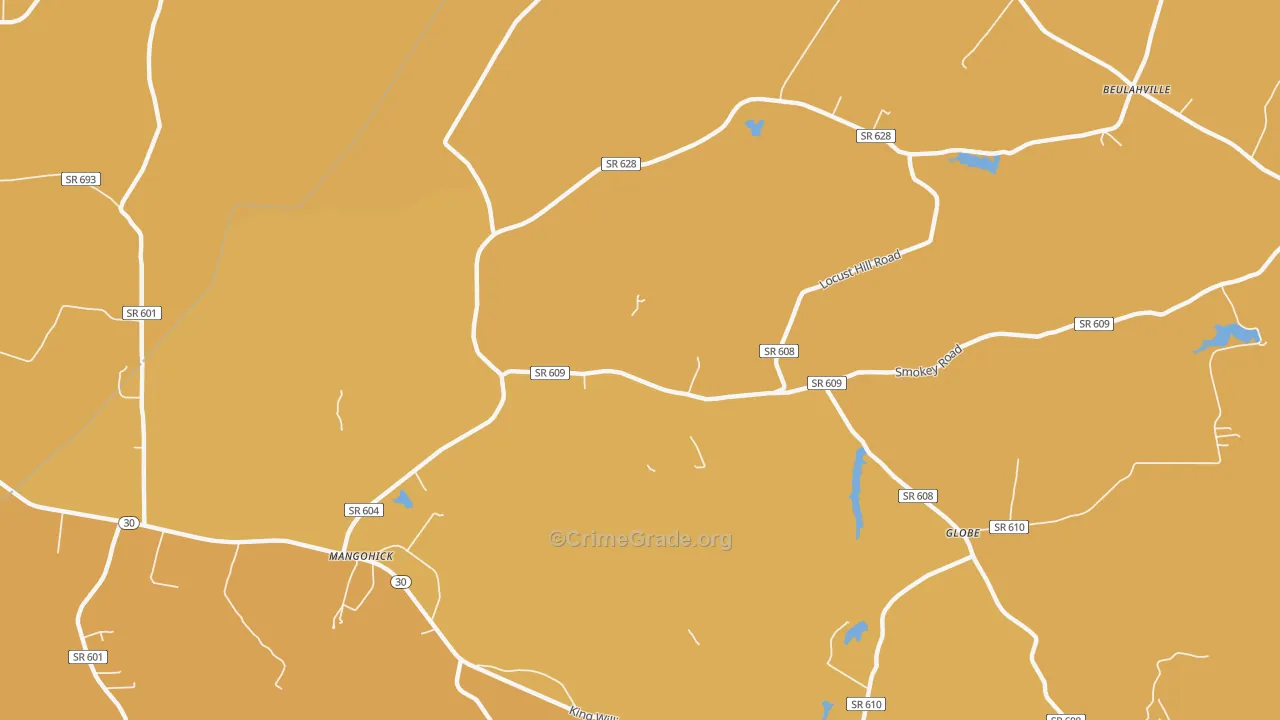 Keith, VA Map of Murder Rates