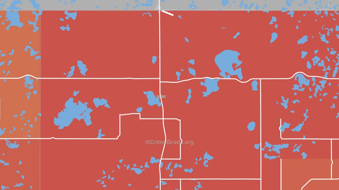 Kelvin, ND Map of Murder Rates