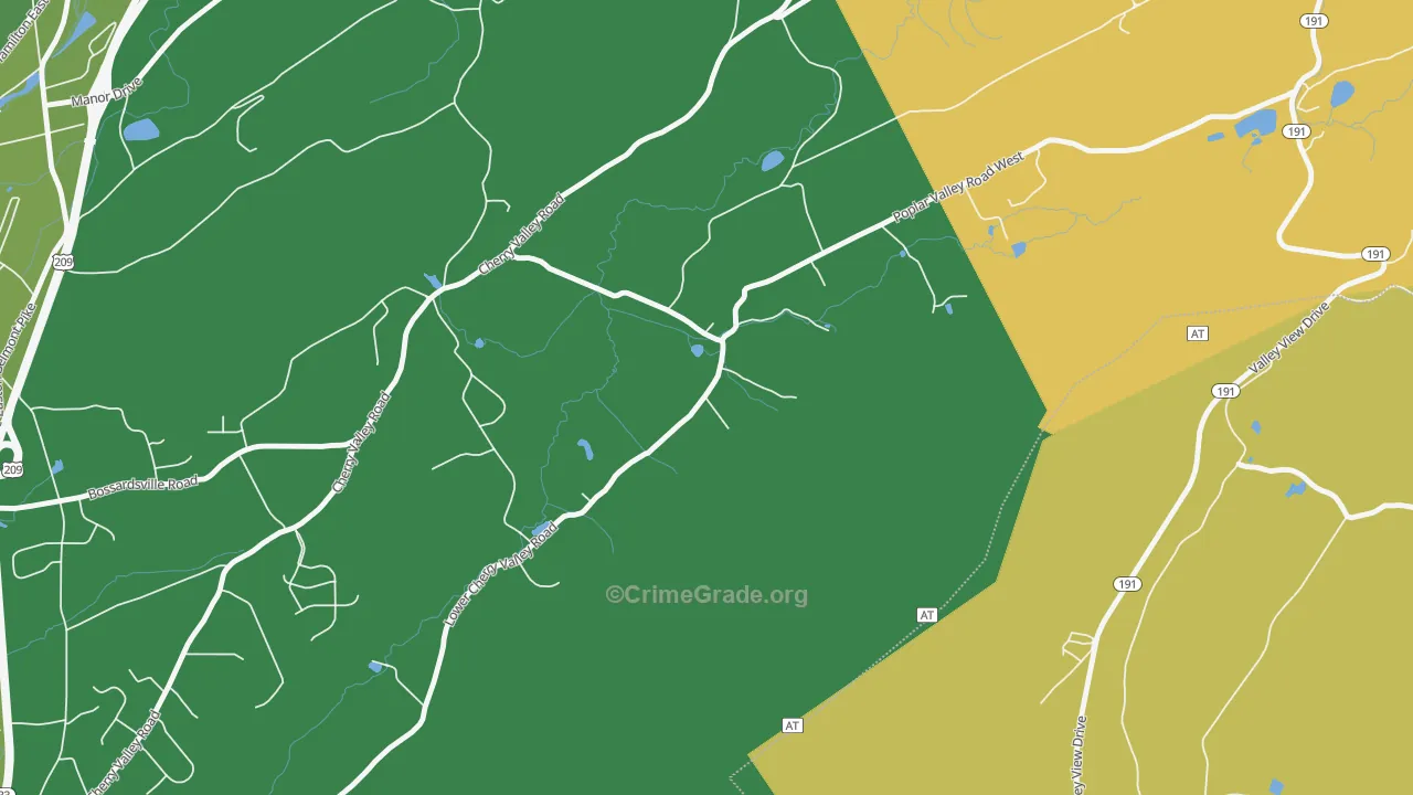 Kemmererville, PA Map of Murder Rates