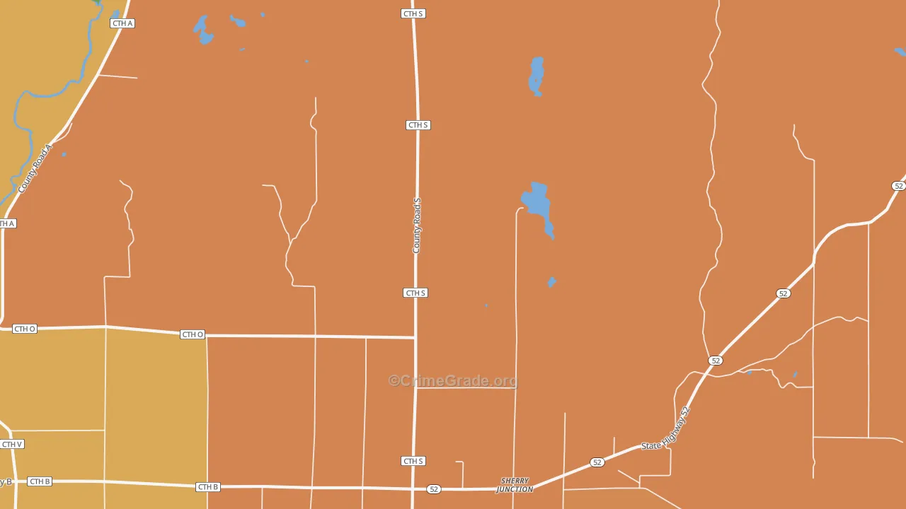Kempster, WI Map of Murder Rates