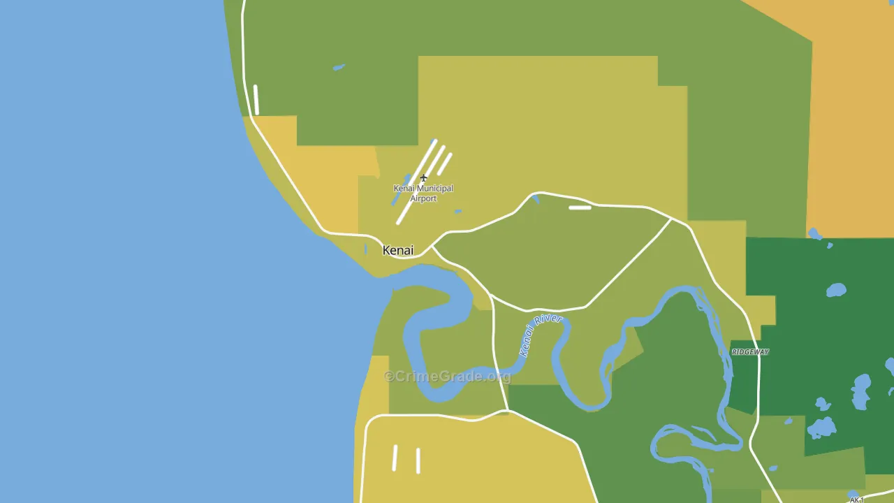 Kenai, AK Map of Murder Rates