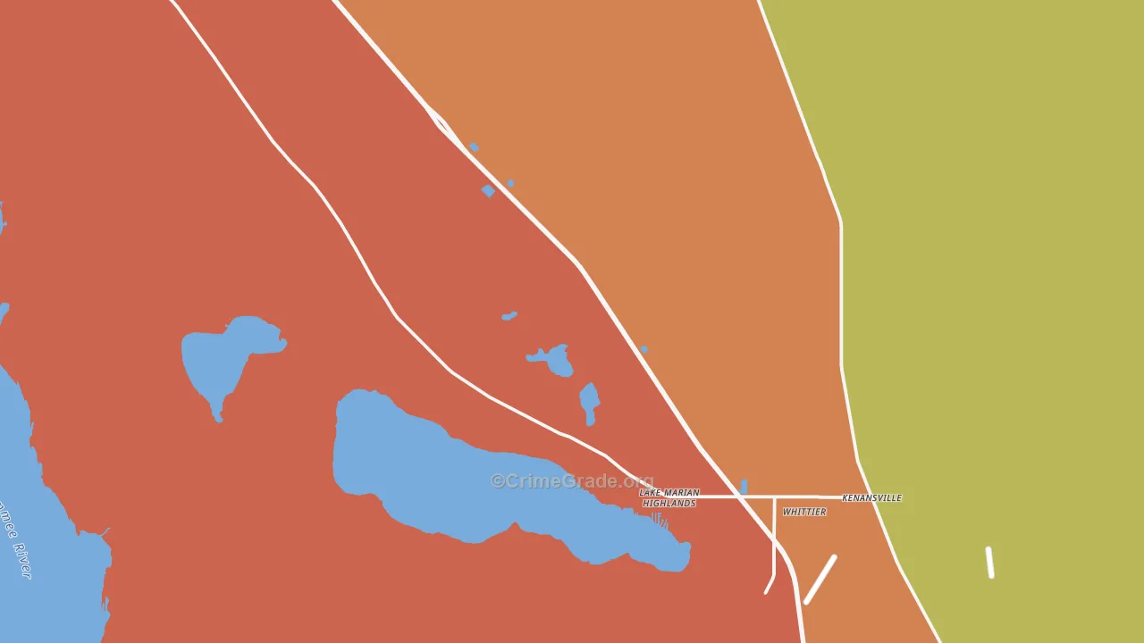 Kenansville, FL Map of Murder Rates