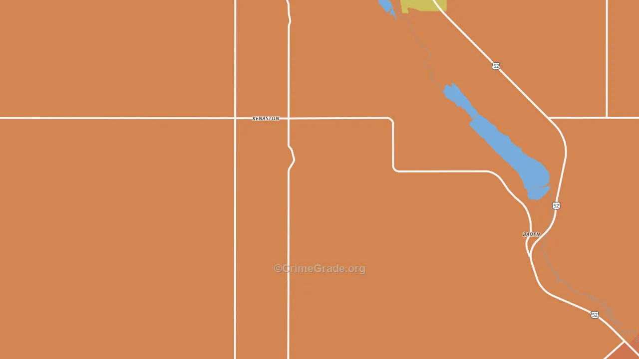 Kenaston, ND Map of Murder Rates