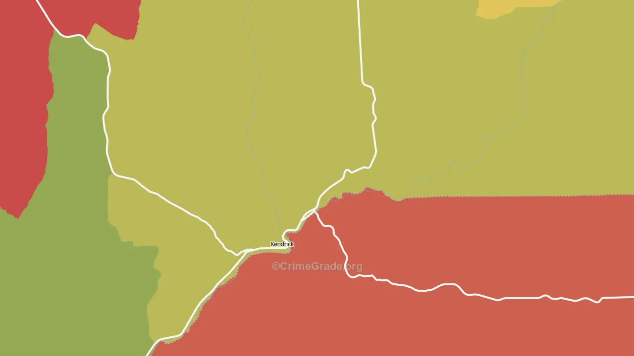Kendrick, ID Map of Murder Rates