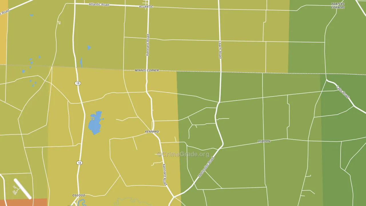 Kennard, PA Map of Murder Rates