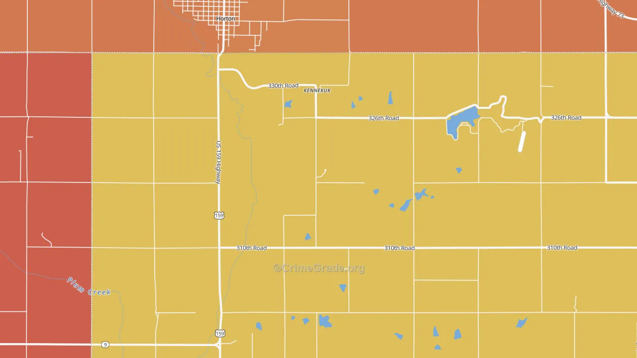 Kennekuk, KS Map of Murder Rates