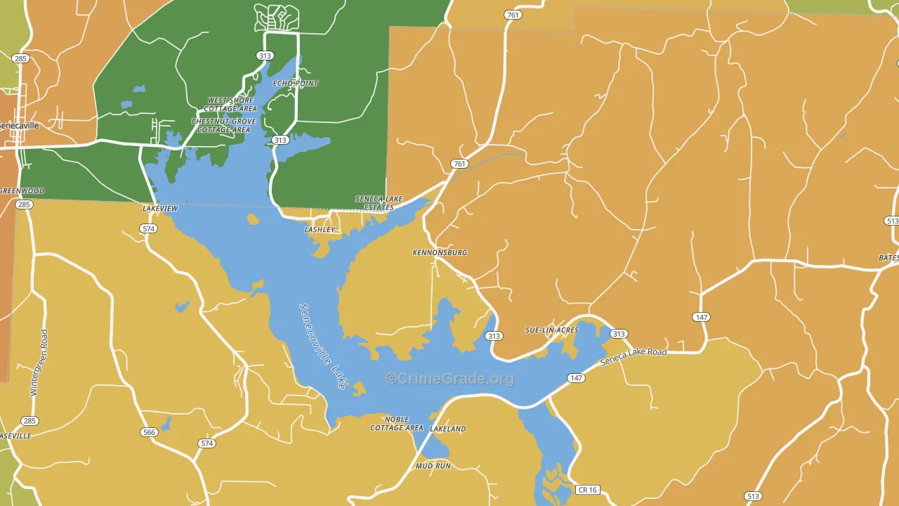 Kennonsburg, OH Map of Murder Rates