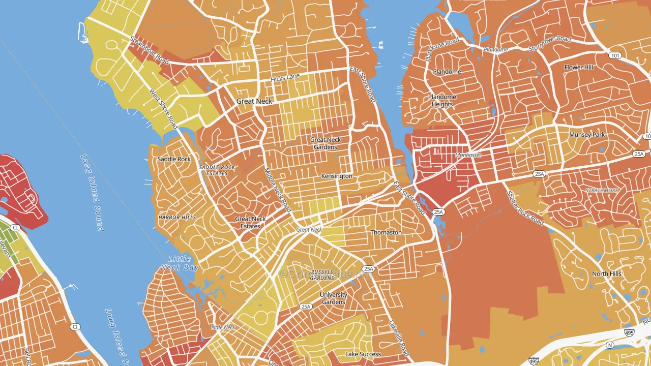Kensington, NY Map of Murder Rates