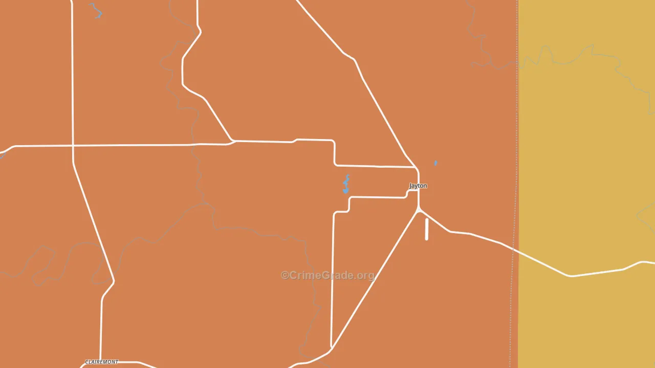 Kent County, TX Map of Murder Rates