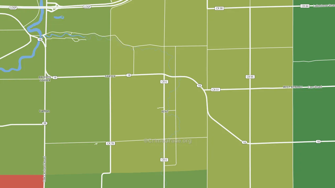 Kent, NY Map of Murder Rates
