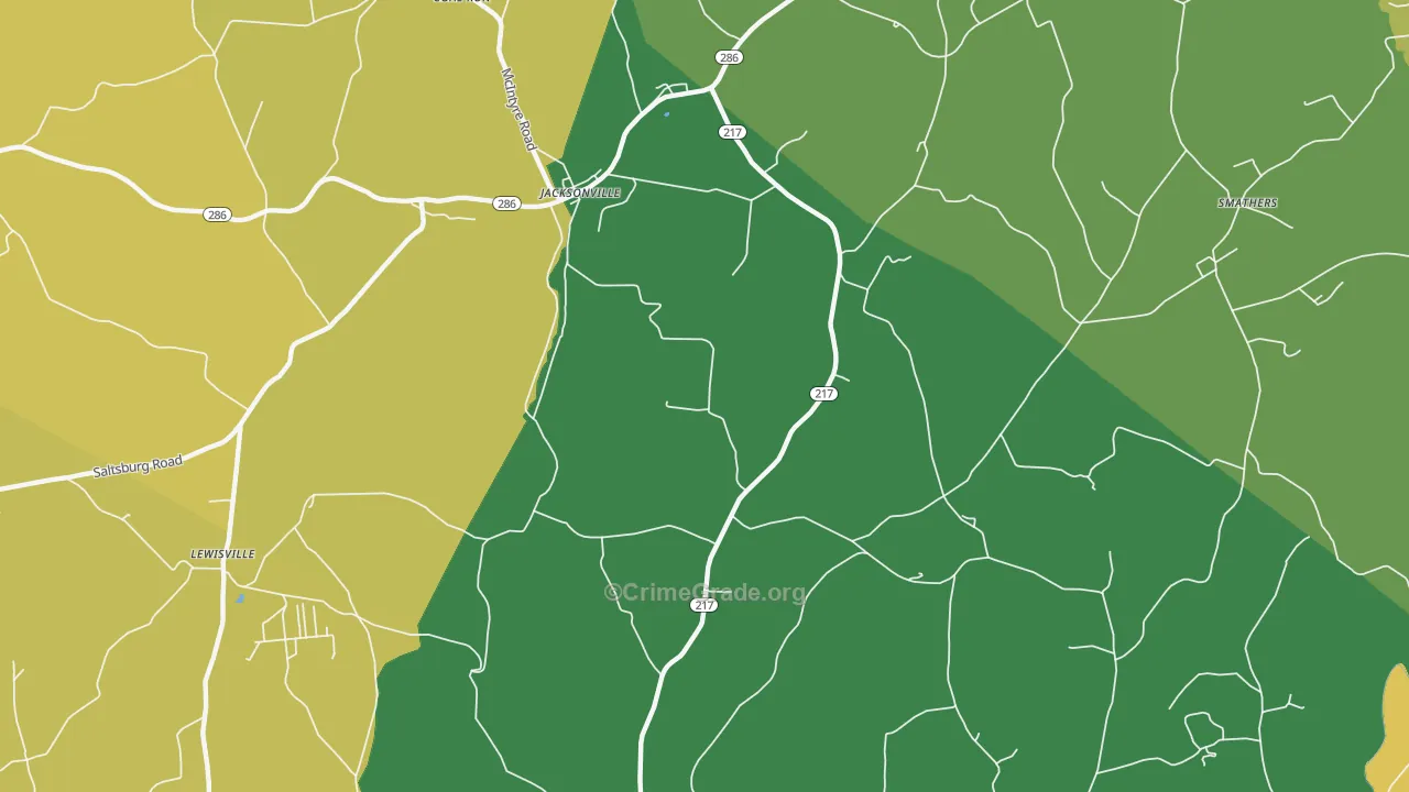 Kent, PA Map of Murder Rates