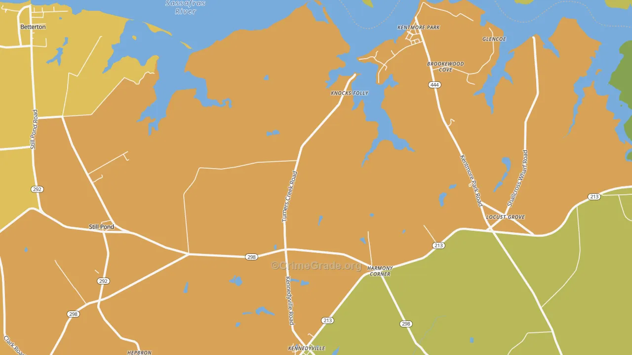 Kentmore Park, MD Map of Murder Rates