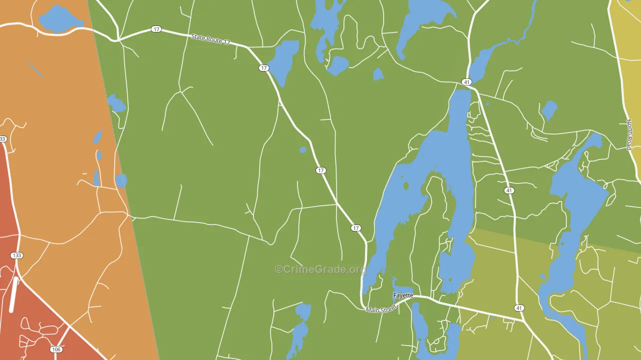 Kents Hill, ME Map of Murder Rates