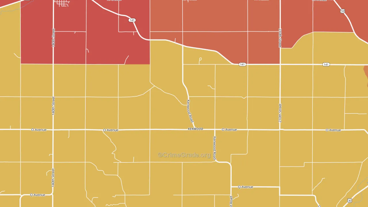 Kenwood, IA Map of Murder Rates