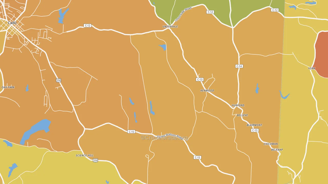 Kenwood, OH Map of Murder Rates