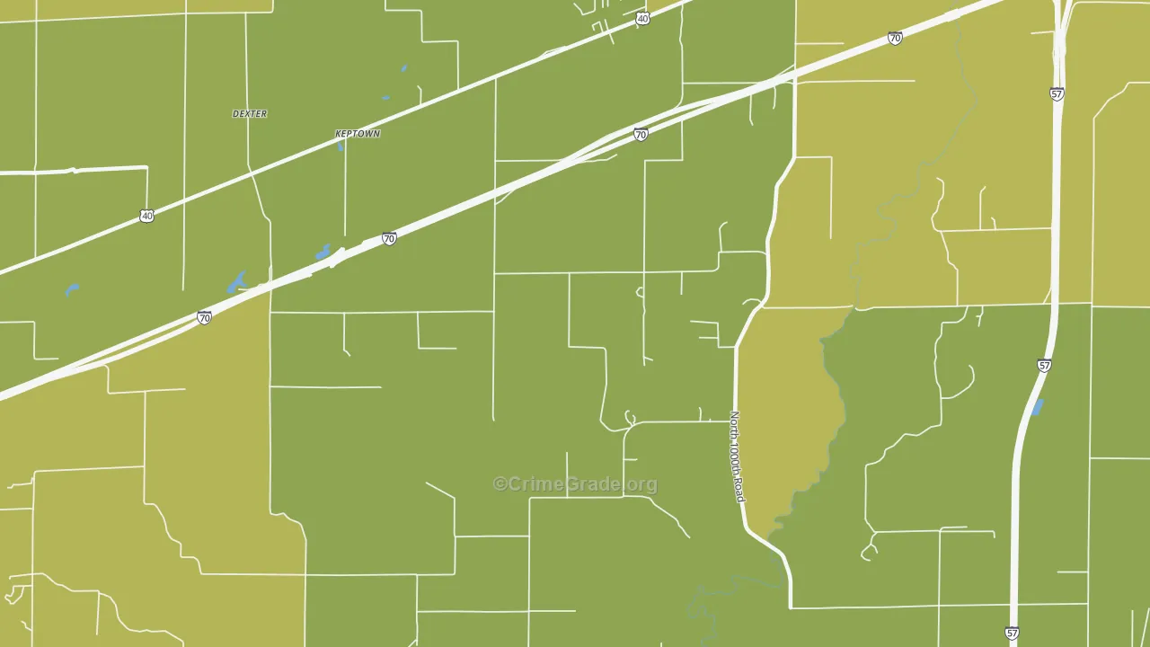 Keptown, IL Map of Murder Rates